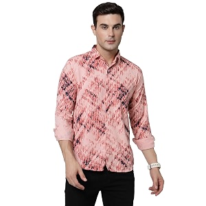 ELYYORK Adwyn Peter Mens Cotton Printed Regular