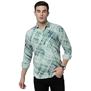 ELYYORK Adwyn Peter Mens Cotton Printed Regular