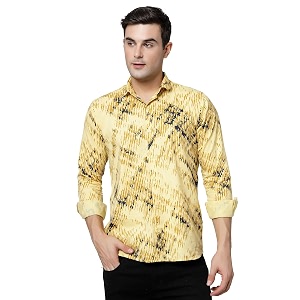 ELYYORK Adwyn Peter Mens Cotton Printed Regular