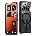 Elzzi Anti Scratch Semi Translucent Cover for Nothing 3A Case, Premium PC + TPU Magnetic Phone Cases Drop Proof, Compatible with Magsafe Slim Never Yellowing Shockproof