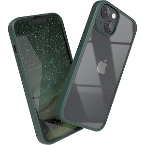 elzzi designed for iphone 14 cover matte rugged back cover camera amp drop protection translucent hard back protective slim thin cases polycarbonate back cover green