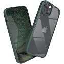 Elzzi Designed for iPhone 14 Cover Matte Rugged Back Cover Camera &amp; Drop Protection Translucent Hard Back Protective Slim Thin Cases [Polycarbonate Back Cover] (Green)