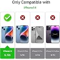 Elzzi Magnetic Case for iPhone 16 Plus with Adjustable Metal Kickstand, [Compatible with MagSafe ] Translucent Matte Shockproof Back Cover | Slim Protective Phone Case (Armour Black)