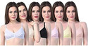EMAAR Pack of 6 Women T-Shirt Non Padded Bra (Multicolor)