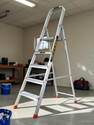 EMAC Aluminium Heavy-Duty 5 Steps Ladder for Home-5.18 Feet(158 CM) Anti Slip Folding Aluminium Ladder