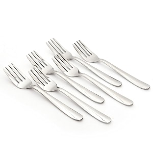 embassy classic by embassy coffeefruit fork pack of 6 stainless steel 116 cm ajanta 14 gauge