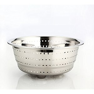 embassy stainless steel colanderstrainerhole bowl size 3 diameter - 20 cms