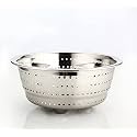 Embassy Stainless Steel Colander/Strainer/Hole Bowl, Size 3, Diameter - 20 cms