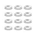 Embassy Stainless Steel Glass Lid/Cover, Pack of 12, Size 4 (Diameter 9.1 cms)