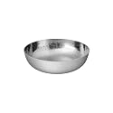 EMBASSY Stainless Steel Hammered Tasla/Kadhai (Without Handle), 700 ml (Size 8)