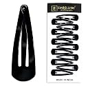 Embellish Tic Tac Glossy Shiny Hair Clips - Accessories Gifts for Women Girls and Kids, Stylish Cute Aesthetic Metal Barrette Pin for Wedding Hairstyles, Birthday Parties &amp; Daily Use