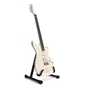 EmberGlow Electric Guitar Stand With Heavy-Duty Metal Auto-Lock, Adjustable Slim-Fit Neck Hook & Self-Leveling Feet, Secure Display Cradle for Electric Guitars