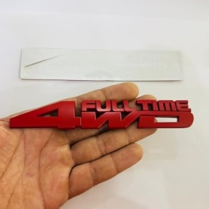 emblems for car amp bike metal logo and grill metal logo auto accessories for car emblem 3d badge auto racing sport sticker grand tourer decal 4by4 red full time metal logo
