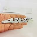 Emblems for Car &amp; Bike Metal Lo.go and Grill Me.tal Lo.go, Auto Accessories for Car Emblem 3D Badge Auto Racing Sport Sticker Grand Tourer Decal. (4BY4 Chrome Full TIME Metal Logo)
