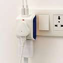 EMBOX Multi Plug Adapter with USB C &amp; A | Universal 3 pin Plug Socket | Compact Travel Adapter for Mobile, Laptop &amp; Tablet | Surge Protection | Fast Charging USB Wall Plug, Pack of 1