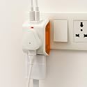 EMBOX Multi Plug Adapter with USB C &amp; A | Universal 3 pin Plug Socket | Compact Travel Adapter for Mobile, Laptop &amp; Tablet | Surge Protection | Fast Charging USB Wall Plug, Pack of 1