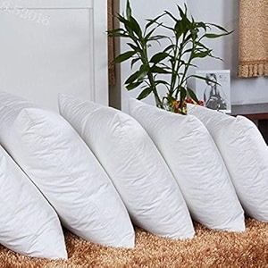 cotton cushion fillerspillows - set of 5 white 18x18