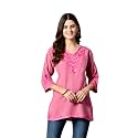 Embroidered Chikankari Kurti with Kashmiri Aari Work