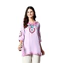Embroidered Chikankari Kurti with Kashmiri Aari Work
