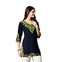 Embroidered Chikankari Kurti with Kashmiri Aari Work