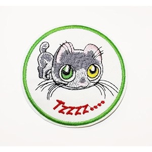 embroiderediron-on patch diy clothes sticker trim embellishments applique cute cat