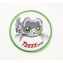 Embroidered,Iron-on Patch DIY Clothes Sticker Trim Embellishments Applique (Cute Cat)