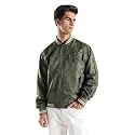 Embroidered logo regular fit nylon jacket