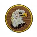 Embroidered Patch, Iron-on Patch DIY Clothes Sticker Trim Embellishments Applique (Eagle)