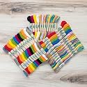 Embroidery Floss Pack – 24 Skeins, 8.7 Yards Each – Tie Dye Embroidery Floss for Needlework, DIY Bracelets, Crafting, Weaving