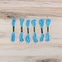 Embroidery Floss Pack – 6 Skeins, 8.7 Yards Each – Sky Blue Embroidery Floss for Needlework, DIY Bracelets, Crafting, Weaving