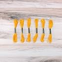 Embroidery Floss Pack – 6 Skeins, 8.7 Yards Each – Yellow Embroidery Floss for Needlework, DIY Bracelets, Crafting, Weaving