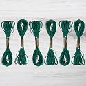 Embroidery Floss Pack – 6 Skeins, 8.7 Yards Each – Dark Teal Embroidery Floss for Needlework, DIY Bracelets, Crafting, Weaving