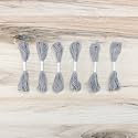 Embroidery Floss Pack – 6 Skeins, 8.7 Yards Each – Grey Embroidery Floss for Needlework, DIY Bracelets, Crafting, Weaving