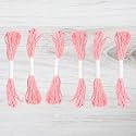 Embroidery Floss Pack – 6 Skeins, 8.7 Yards Each – Melon Pink Embroidery Floss for Needlework, DIY Bracelets, Crafting, Weaving
