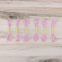 Embroidery Floss Pack – 6 Skeins, 8.7 Yards Each – Light Pink Embroidery Floss for Needlework, DIY Bracelets, Crafting, Weaving