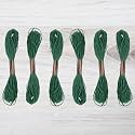 Embroidery Floss Pack – 6 Skeins, 8.7 Yards Each – Caldon Green Embroidery Floss for Needlework, DIY Bracelets, Crafting, Weaving