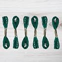 Embroidery Floss Pack – 6 Skeins, 8.7 Yards Each – Dark Green Embroidery Floss for Needlework, DIY Bracelets, Crafting, Weaving