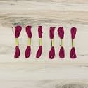 Embroidery Floss Pack – 6 Skeins, 8.7 Yards Each – Wine Red Embroidery Floss for Needlework, DIY Bracelets, Crafting, Weaving