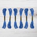Embroidery Floss Pack – 6 Skeins, 8.7 Yards Each – Dark Blue Embroidery Floss for Needlework, DIY Bracelets, Crafting, Weaving
