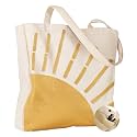 Miss Adola Embroidery Canvas Tote Bag with Pocket &amp; Buckle