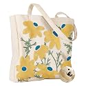 Miss Adola Embroidery Canvas Tote Bag with Pocket &amp; Buckle
