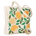 Miss Adola Embroidery Canvas Tote Bag with Pocket & Buckle