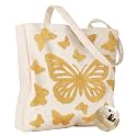 Miss Adola Embroidery Canvas Tote Bag with Pocket &amp; Buckle