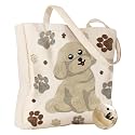 Miss Adola Embroidery Canvas Tote Bag with Pocket &amp; Buckle