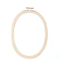 EmbroideryMaterial Wooden Oval Embroidery Hoop Ring Frame