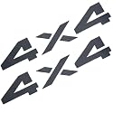 EmbRoom 2 Pcs 6.5 Inch 4x4 Decals Stickers fit for Auto, Wall, Laptop, Phone, Truck, Cars (Black)