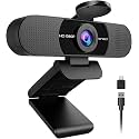 EMEET C960 1080P Webcam with Microphone, 2 Mics, 90° FOV, Computer Camera