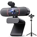 EMEET C960 4K Webcam with Tripod, 3 Adjustable Height, 360° Swivel Head