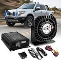Emergency Police Siren Speaker Kit, 200W Multi-Tones Emergency Sirens PA System Extra Slim Speaker with Handheld Microphone, Car Alarm Megaphone for 12V Vehicles, Tow Truck Pickup Ambulance SUVs