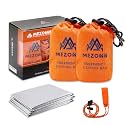 Emergency Sleeping Bag Survival Bivy Sack Use as Emergency Blanket Lightweight Survival Gear for Outdoor Hiking Camping Keep Warm After Earthquakes, Hurricanes and Other disasters
